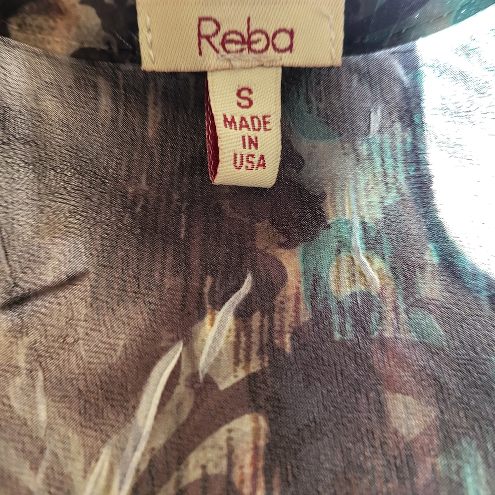 Reba Teal Green Ombre Maxi Dress with Gold Accent - Picture 3 of 3